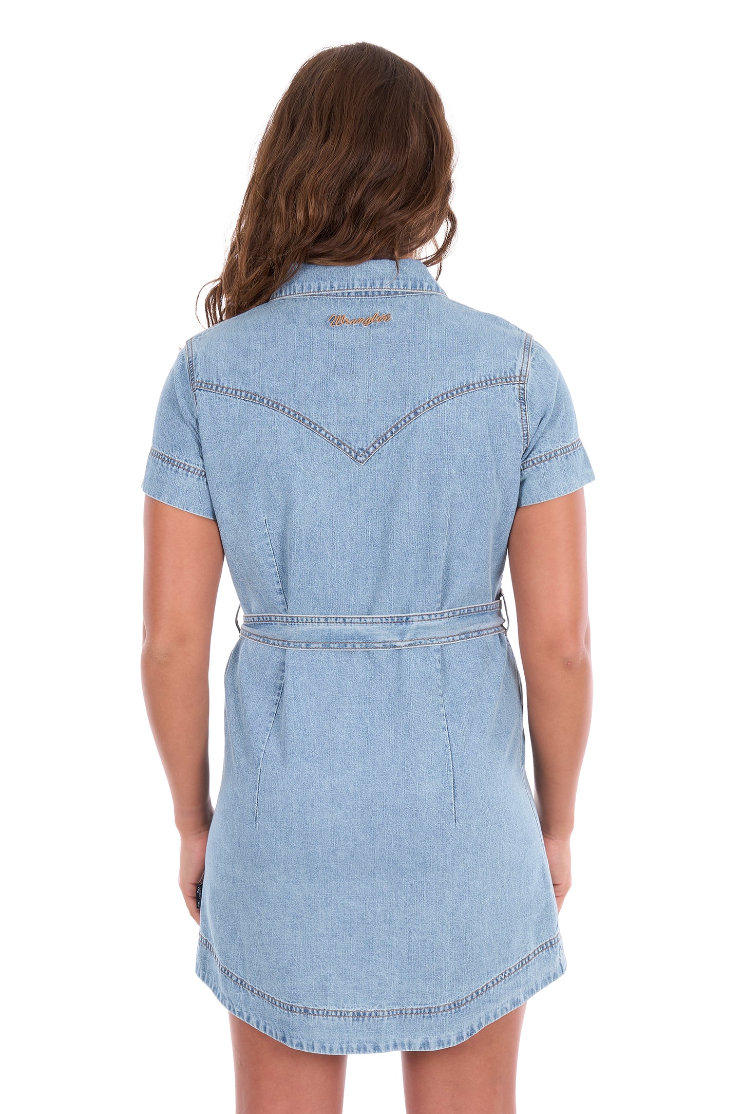 Wrangler Women’s Marla Short Sleeve Denim Dress