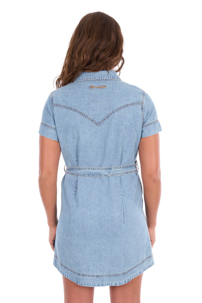 Wrangler Women’s Marla Short Sleeve Denim Dress