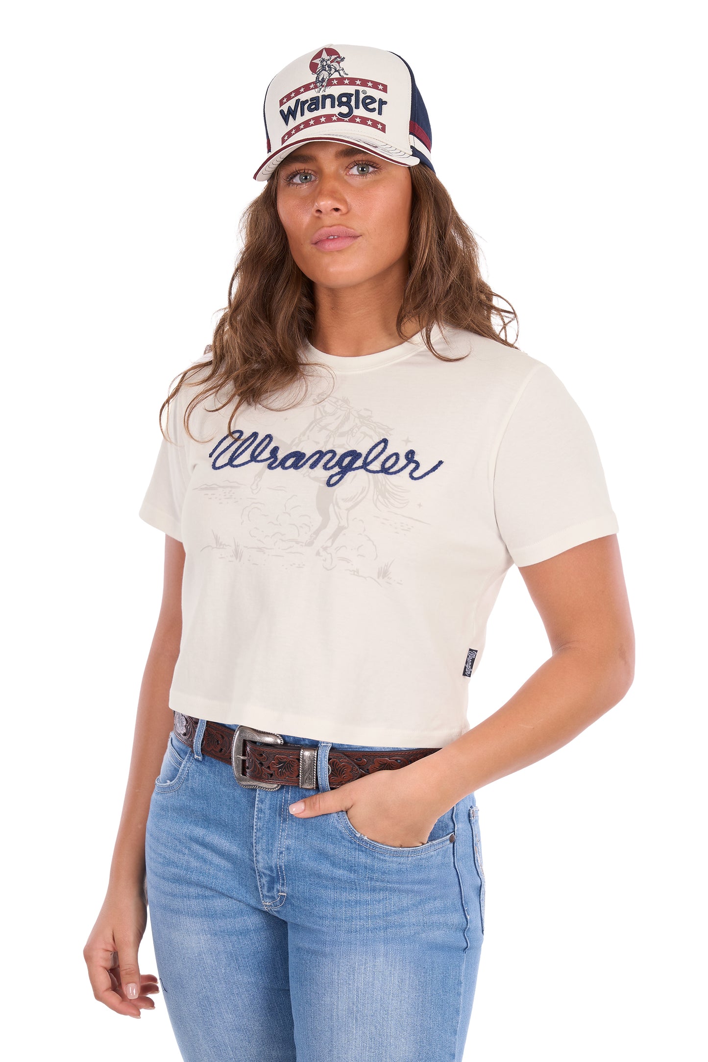 Wrangler Women’s Cindy Crop Short Sleeve Tee
