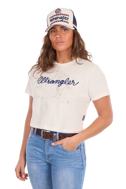 Wrangler Women’s Cindy Crop Short Sleeve Tee