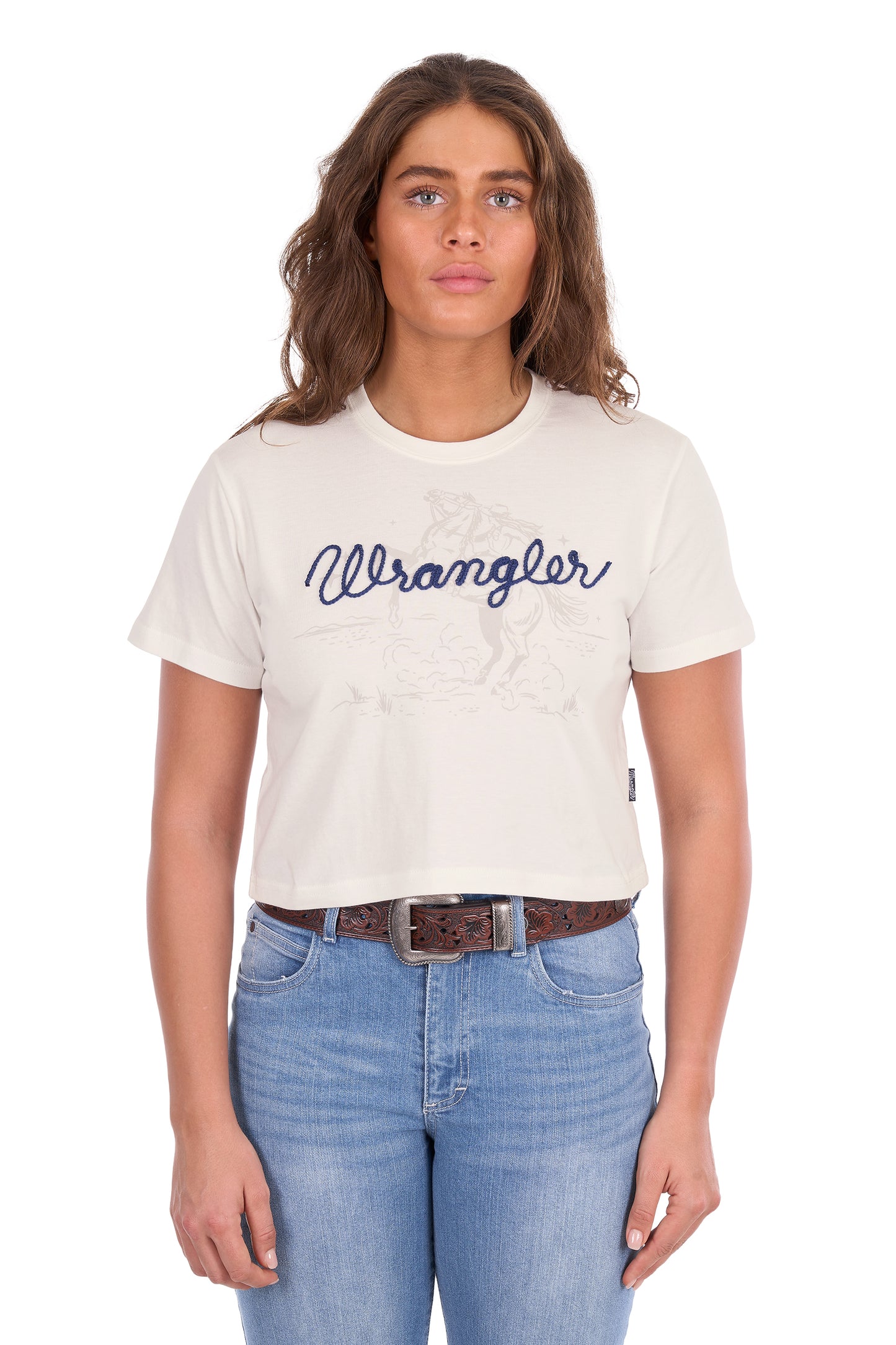 Wrangler Women’s Cindy Crop Short Sleeve Tee