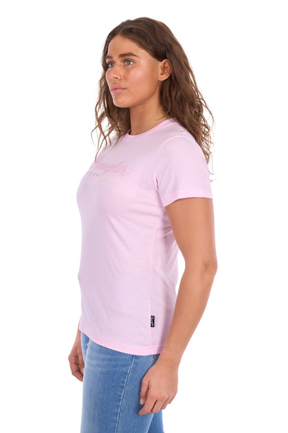 Wrangler Women’s Lucy Short Sleeve Tee - Pastel Pink