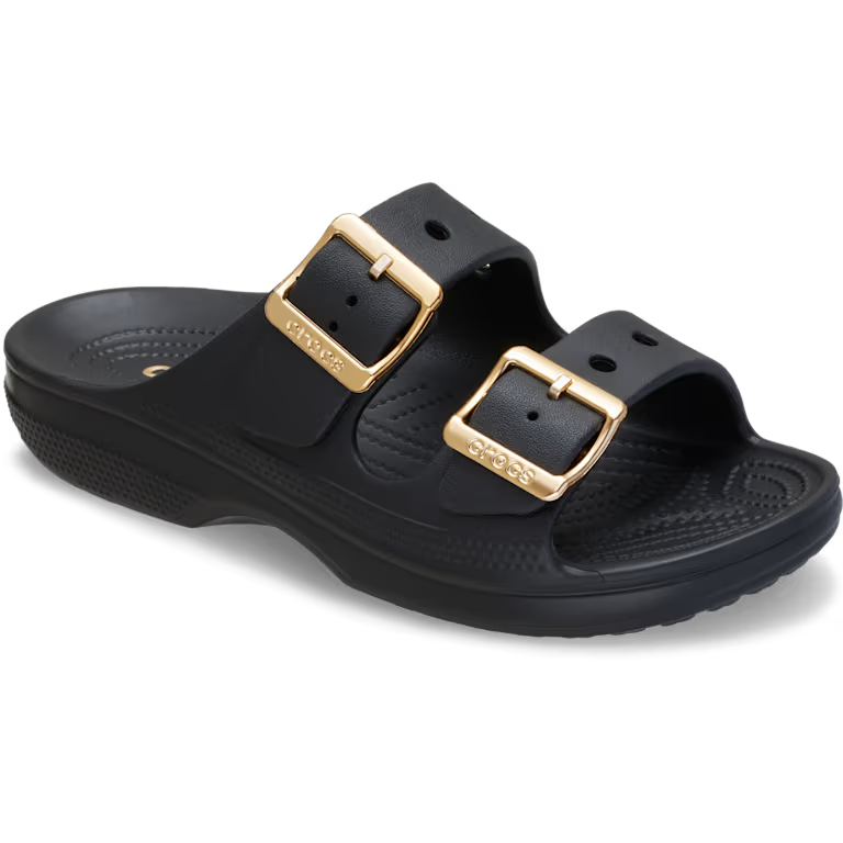 Crocs Saturday Metallic Buckle Sandal - Black