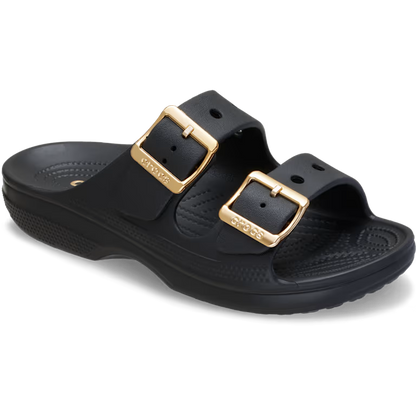 Crocs Saturday Metallic Buckle Sandal - Black