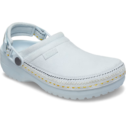 Crocs Crafted Vegan Suede Stitch Clog - Sky Ice