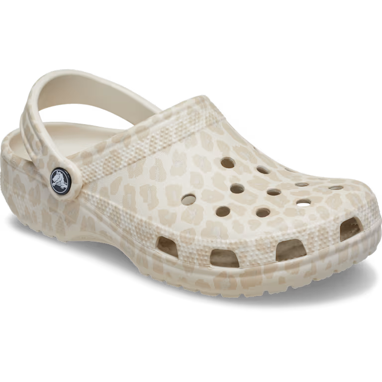 Crocs Classic Animal Clog - Almond Tint/Leopard