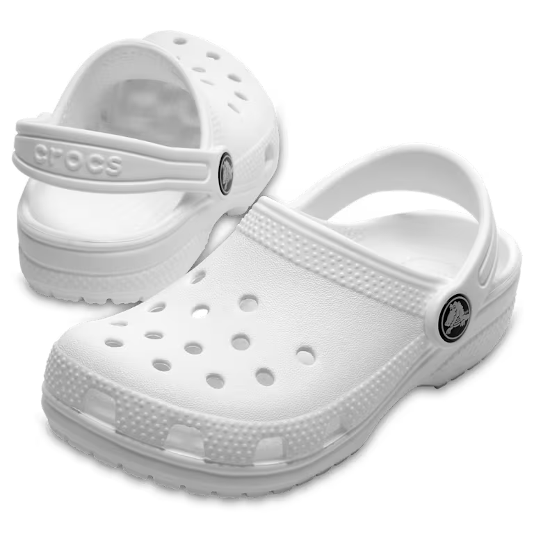 Crocs Kids Classic Clog - White