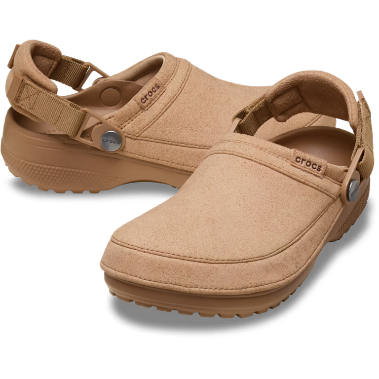 Crocs Classic Crafted Vegan Suede Clog - Milk Chocolate