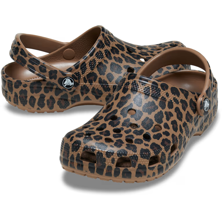 Crocs Classic Animal Clog - Sepia/ Leopard