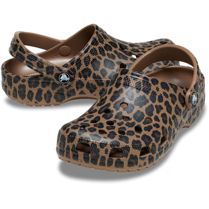 Crocs Classic Animal Clog - Sepia/ Leopard