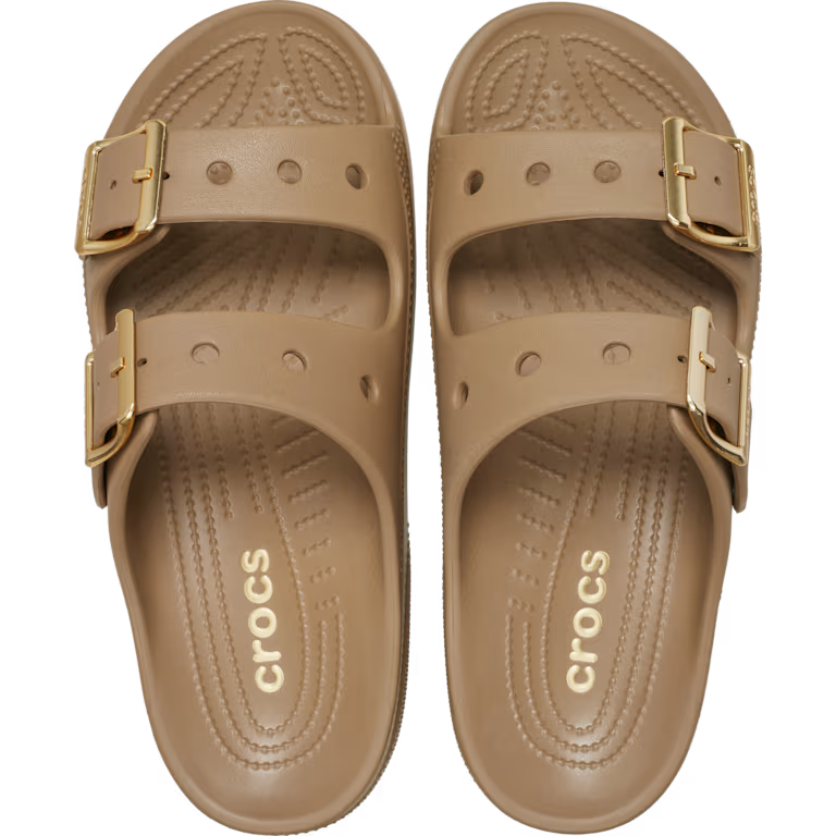 Crocs Saturday Metallic Buckle Sandal - Sepia