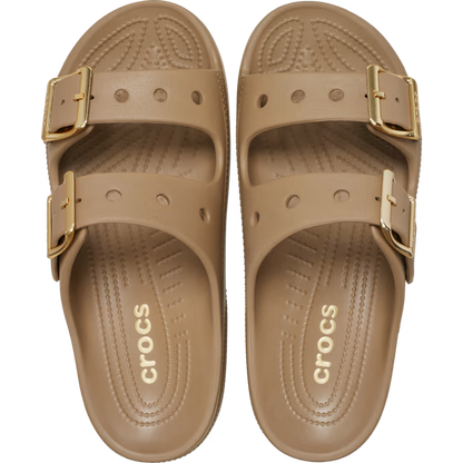 Crocs Saturday Metallic Buckle Sandal - Sepia