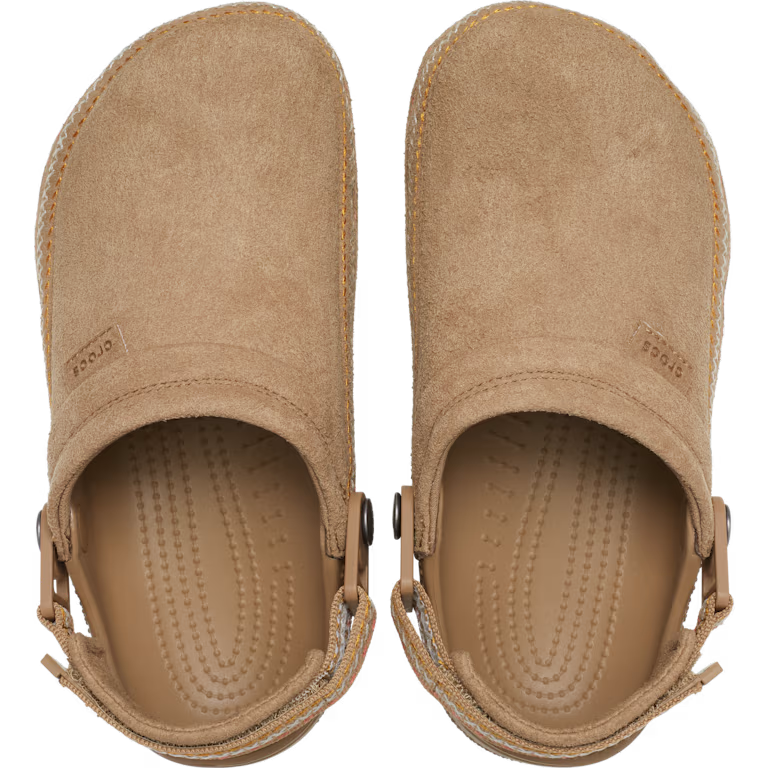 Crocs Crafted Vegan Suede Stitch Clog - Sepia