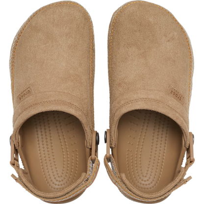 Crocs Crafted Vegan Suede Stitch Clog - Sepia