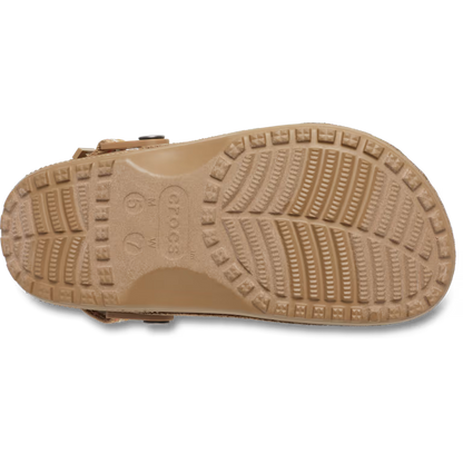 Crocs Crafted Vegan Suede Stitch Clog - Sepia