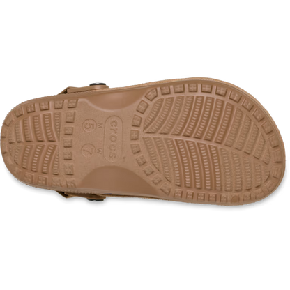 Crocs Classic Crafted Vegan Suede Clog - Milk Chocolate
