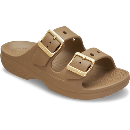 Crocs Saturday Metallic Buckle Sandal - Sepia