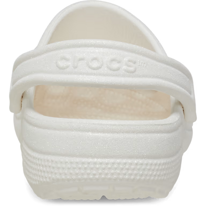 Crocs Unisex Classic Clog - Glitter White