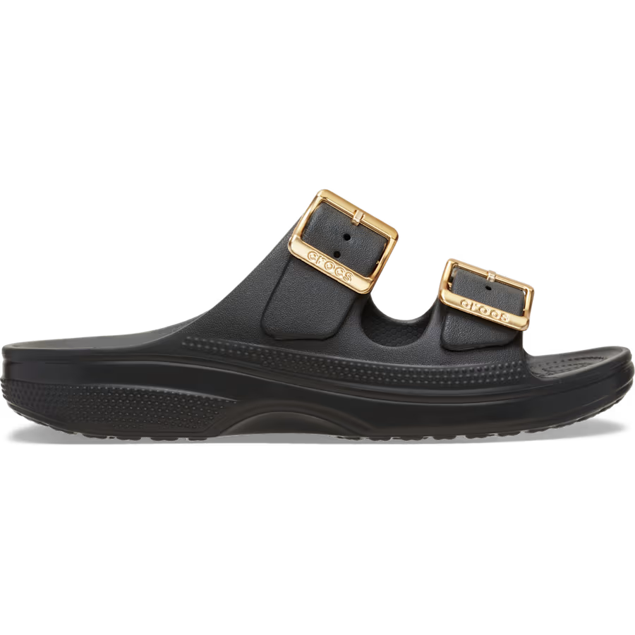 Crocs Saturday Metallic Buckle Sandal - Black