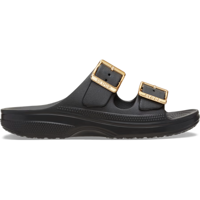 Crocs Saturday Metallic Buckle Sandal - Black