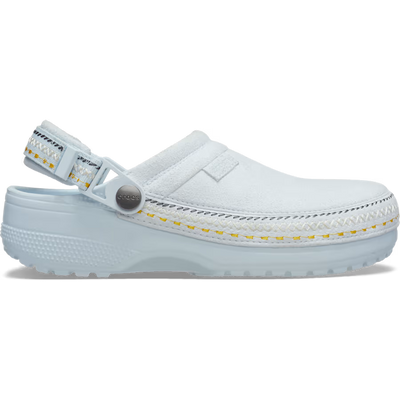 Crocs Crafted Vegan Suede Stitch Clog - Sky Ice