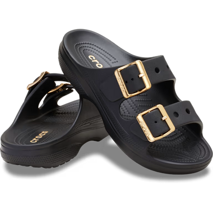 Crocs Saturday Metallic Buckle Sandal - Black