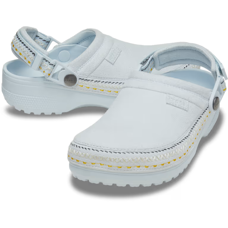 Crocs Crafted Vegan Suede Stitch Clog - Sky Ice
