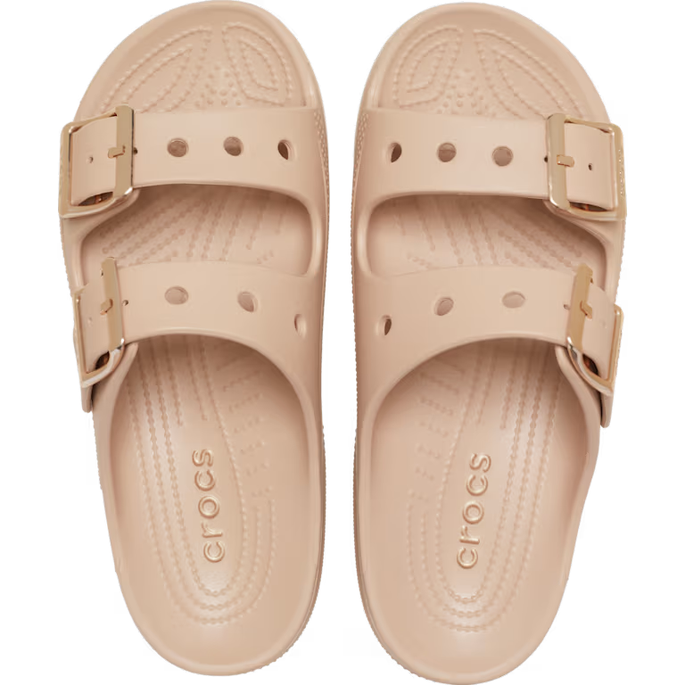 Crocs Saturday Metallic Buckle Sandal - Blush