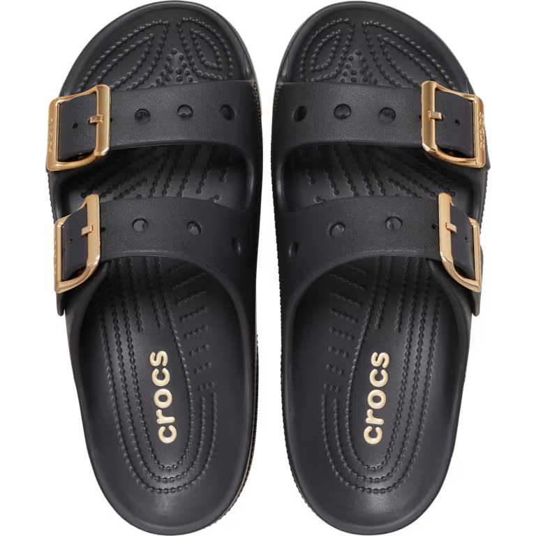 Crocs Saturday Metallic Buckle Sandal - Black