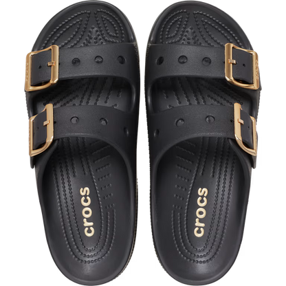 Crocs Saturday Metallic Buckle Sandal - Black