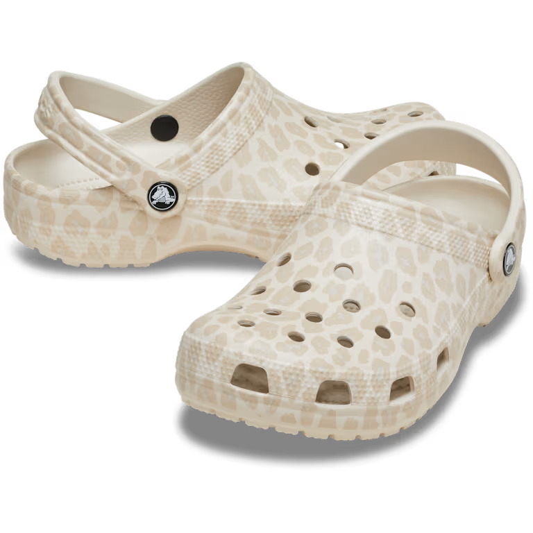 Crocs Classic Animal Clog - Almond Tint/Leopard