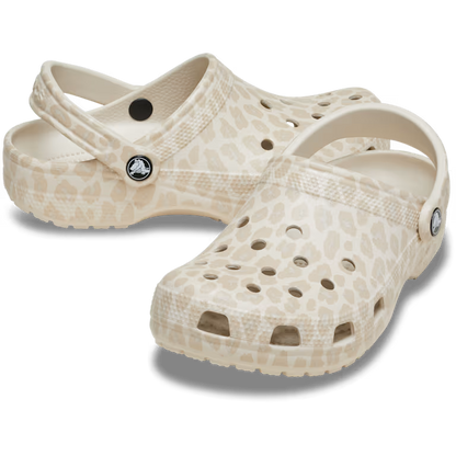 Crocs Classic Animal Clog - Almond Tint/Leopard