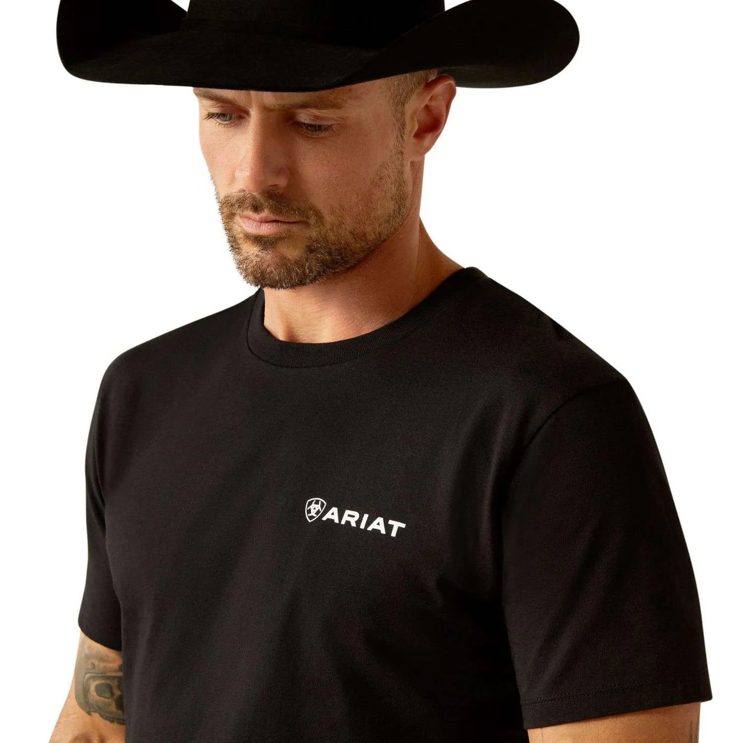 Ariat Mens Rugged American Shield Tshirt Black