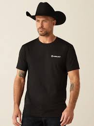Ariat Mens Rugged American Shield Tshirt Black