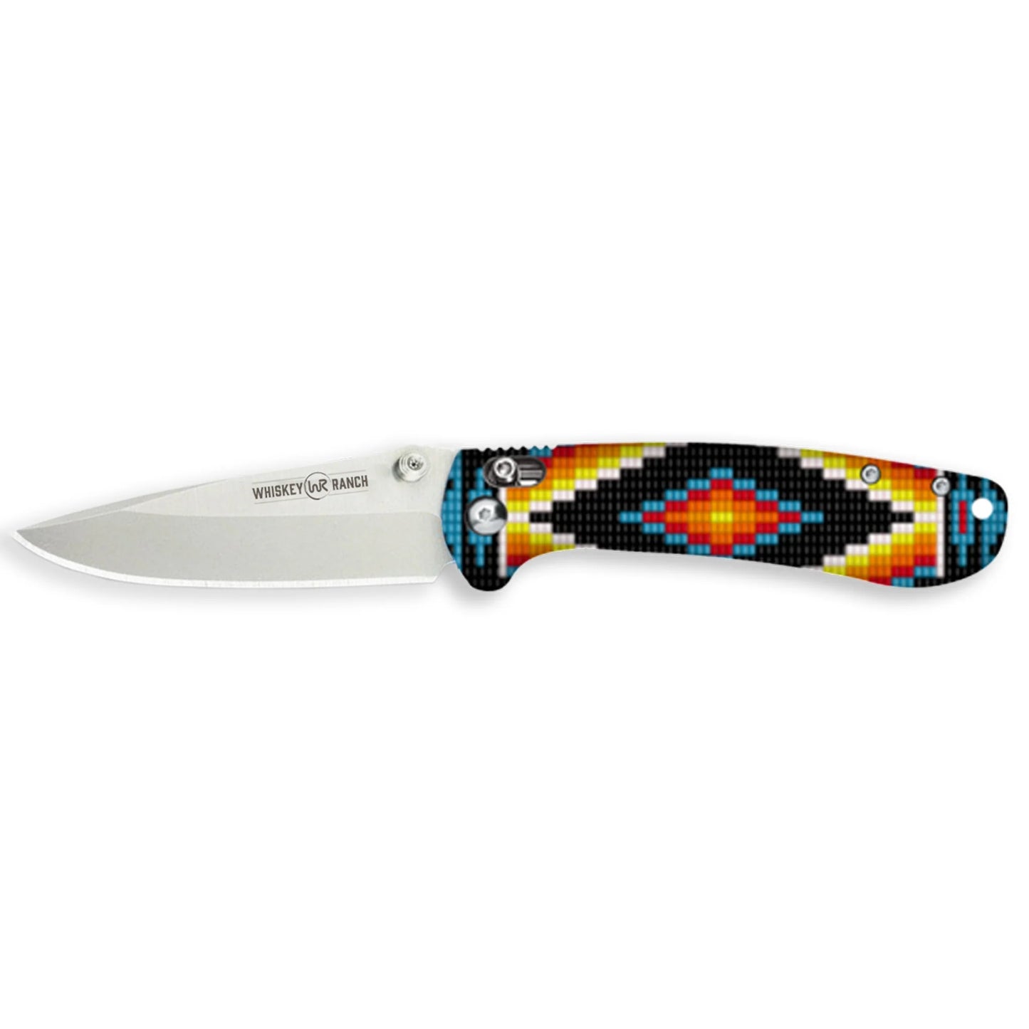 Whiskey Bent Pocket Knife Single Blade Catch Pin Lock With Clip - Woodstock