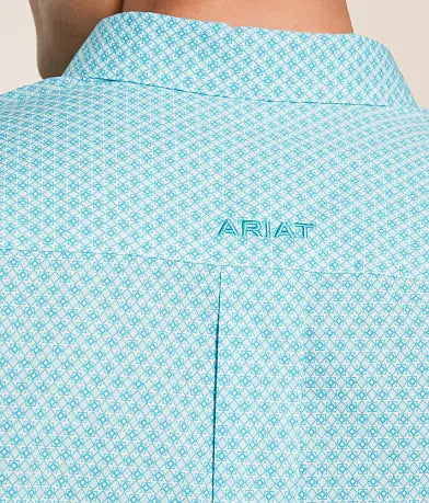 Ariat Men's Westin Short Sleeve Shirt - Light Blue