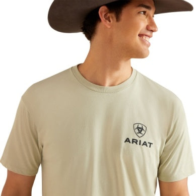 Ariat Mens Lights T-shirt Desert Sage heather
