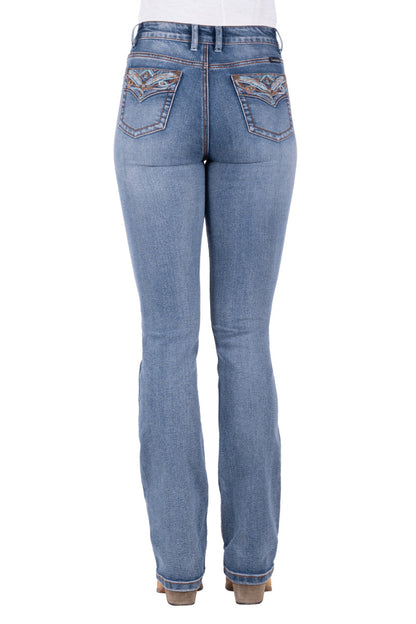 PURE WESTERN WMNS NINA HI RISE BOOT CUT JEAN