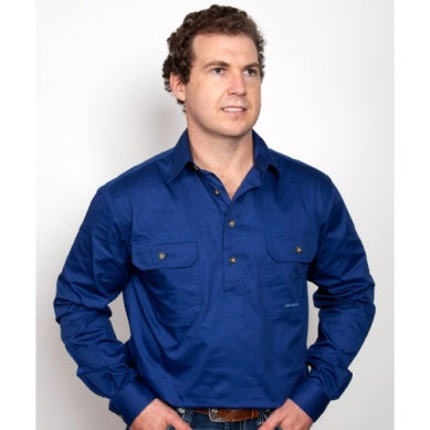 JUST COUNTRY WORK SHIRT CAMERON 1/2 BUTTON