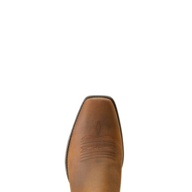 ARIAT MENS BOOKER ULTRA SQUARE TOE OILY DISTRESSED TAN