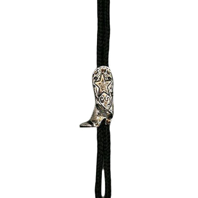 Tulmer Western Star Boot Bolo Tie
