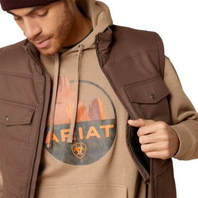 Ariat Mens Grizzly Canvas Vest Bracken