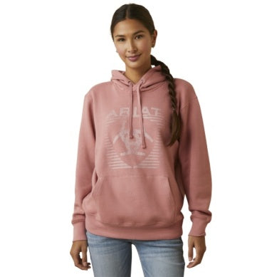 Ariat Womens Real Fading Lines Hood Dusty Rose