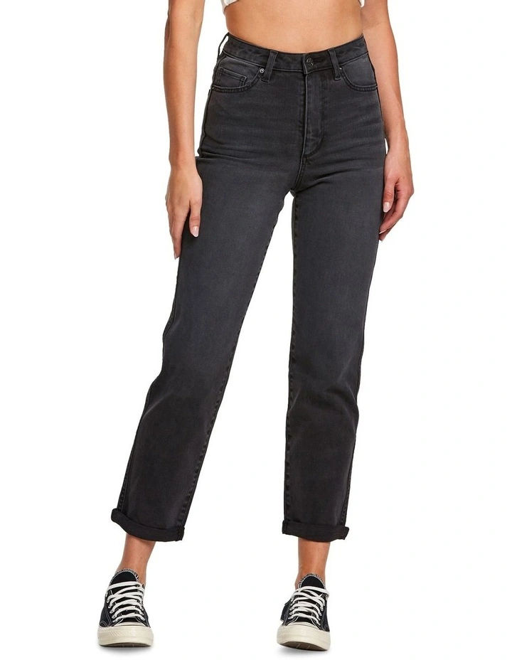 Lee Slim Black Mom Jeans LEE HI MOM JEAN BAXTER BLACK