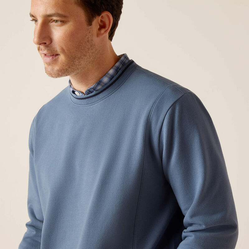 Ariat Mens Tedstock Sweatshirt BlueFin