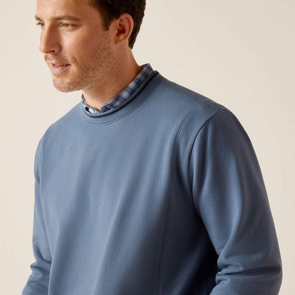 Ariat Mens Tedstock Sweatshirt BlueFin