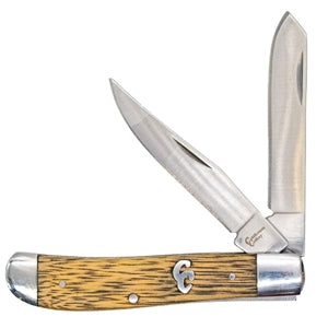 Cattlemans Cutlery Sagebrush Trapper Wood 2 Blade