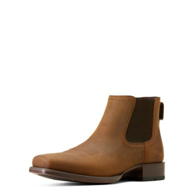 ARIAT MENS BOOKER ULTRA SQUARE TOE OILY DISTRESSED TAN