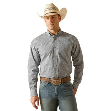 Ariat Mens Pro Ewan Long Sleeve Shirt Aqua
