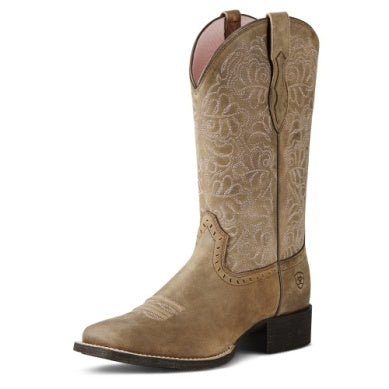 Ariat Womens Round Up Remuda Brown Bomber Boot